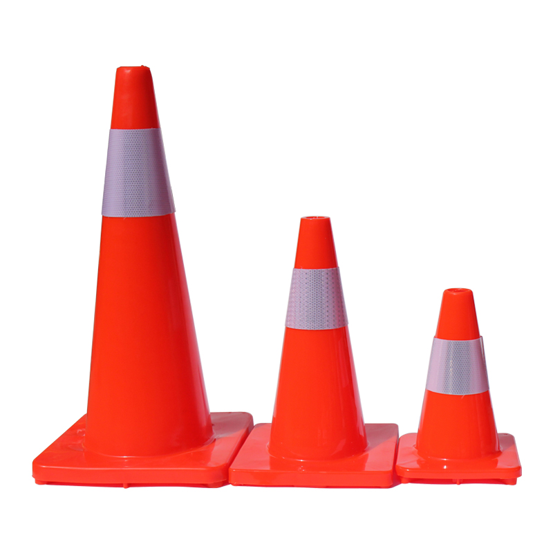 30cm 45cm 70cm verkeersveiligheidswaarschuwing reflecterende pvc verkeerskegel