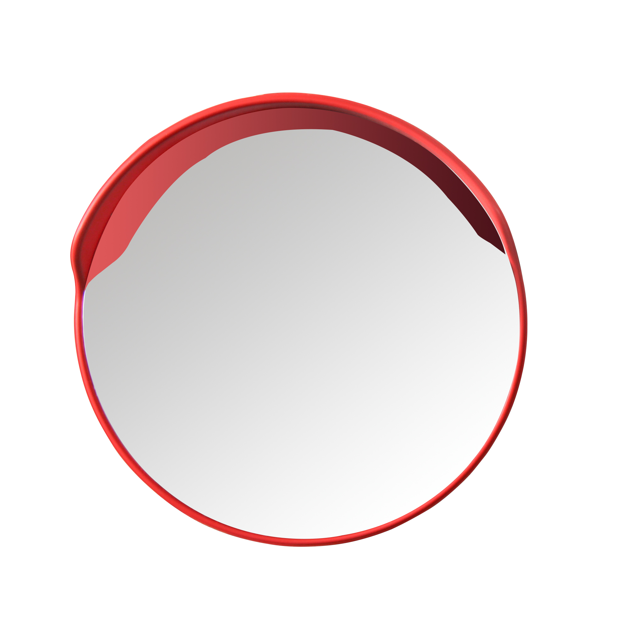 Verkeersweg Diameter 30/45/60/80/100cm PC-oppervlak Zwarte achterkant Bolle spiegel