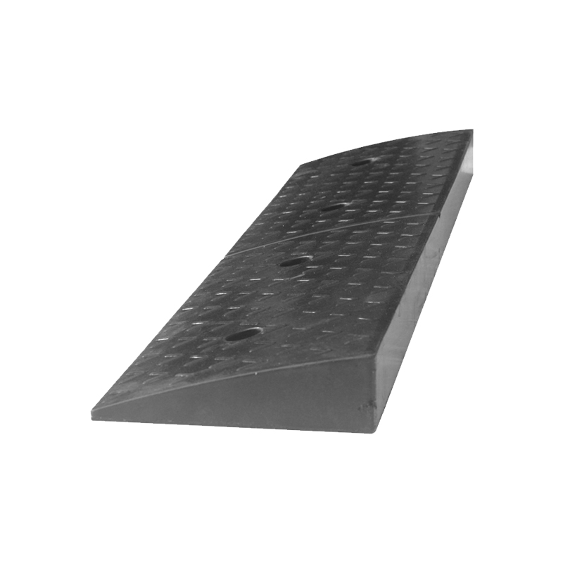 Eenvoudige installatie Zwarte flexibele straat Rubber voertuig stoeprand stoeprand